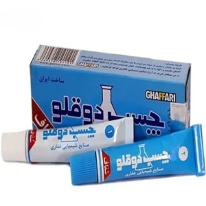 چسب دوقلو صنعتی شفاف غفاری مدل 14 گرمی