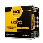 چسب دوقلو رنگی رازی (رازی‌پُکس) جدید تیوپ 8 گرمی (2 عدد) - Image 3