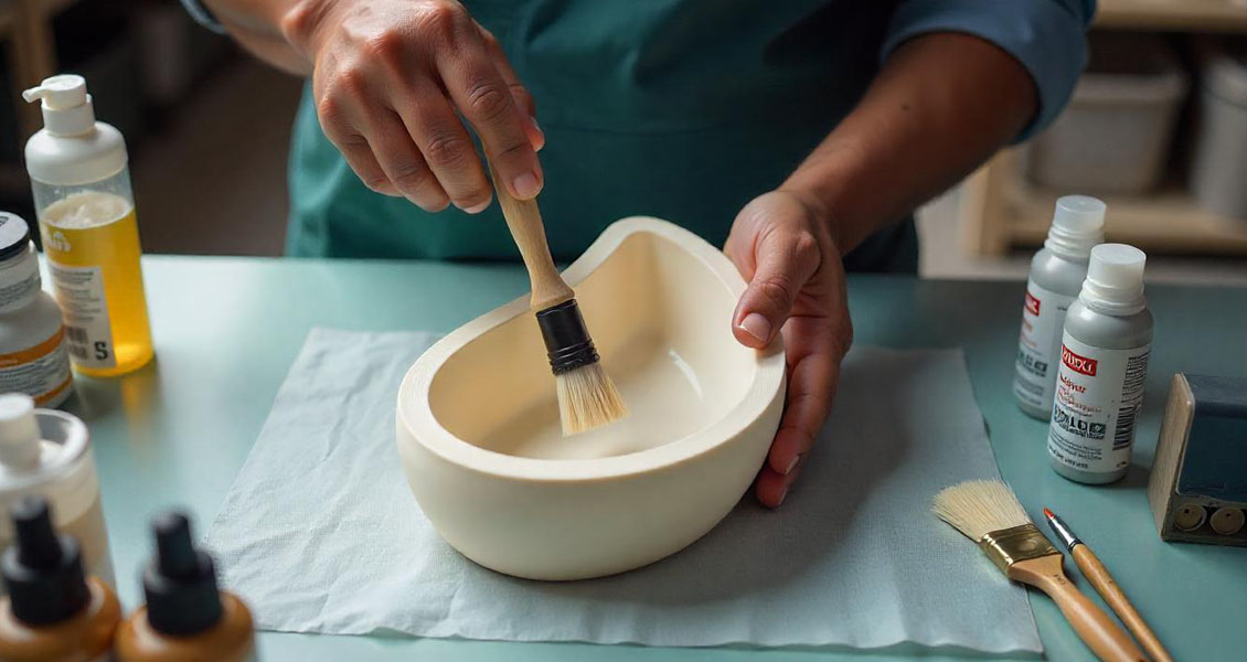 Making a silicone mold with aquarium glue